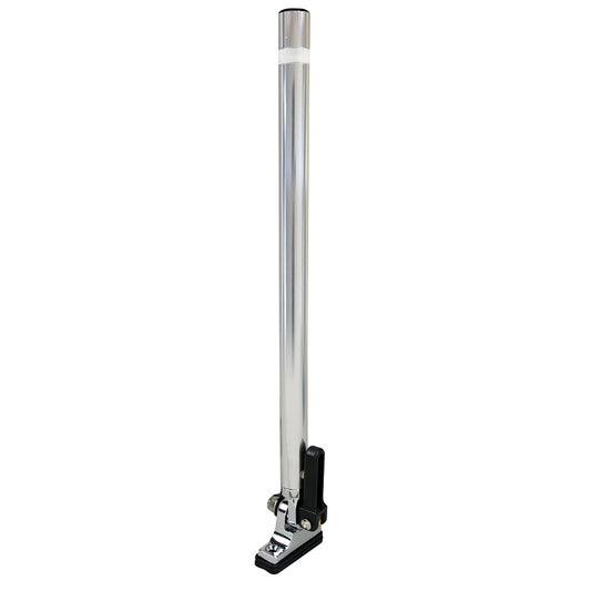 Perko 14" Folding Mount Pole Light - White All Round Light w/Quick Adjust Mount - Boat Gear USA