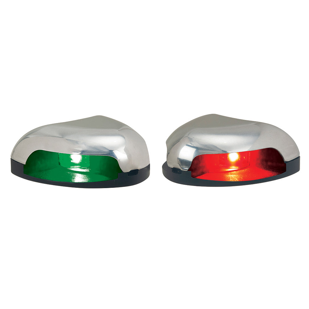 Perko Red/Green Horizontal Mount Side Light - Pair - Stainless Steel - Boat Gear USA