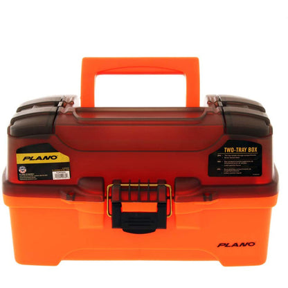 Plano 2-Tray Tackle Box w/Dual Top Access - Smoke & Bright Orange - Boat Gear USA