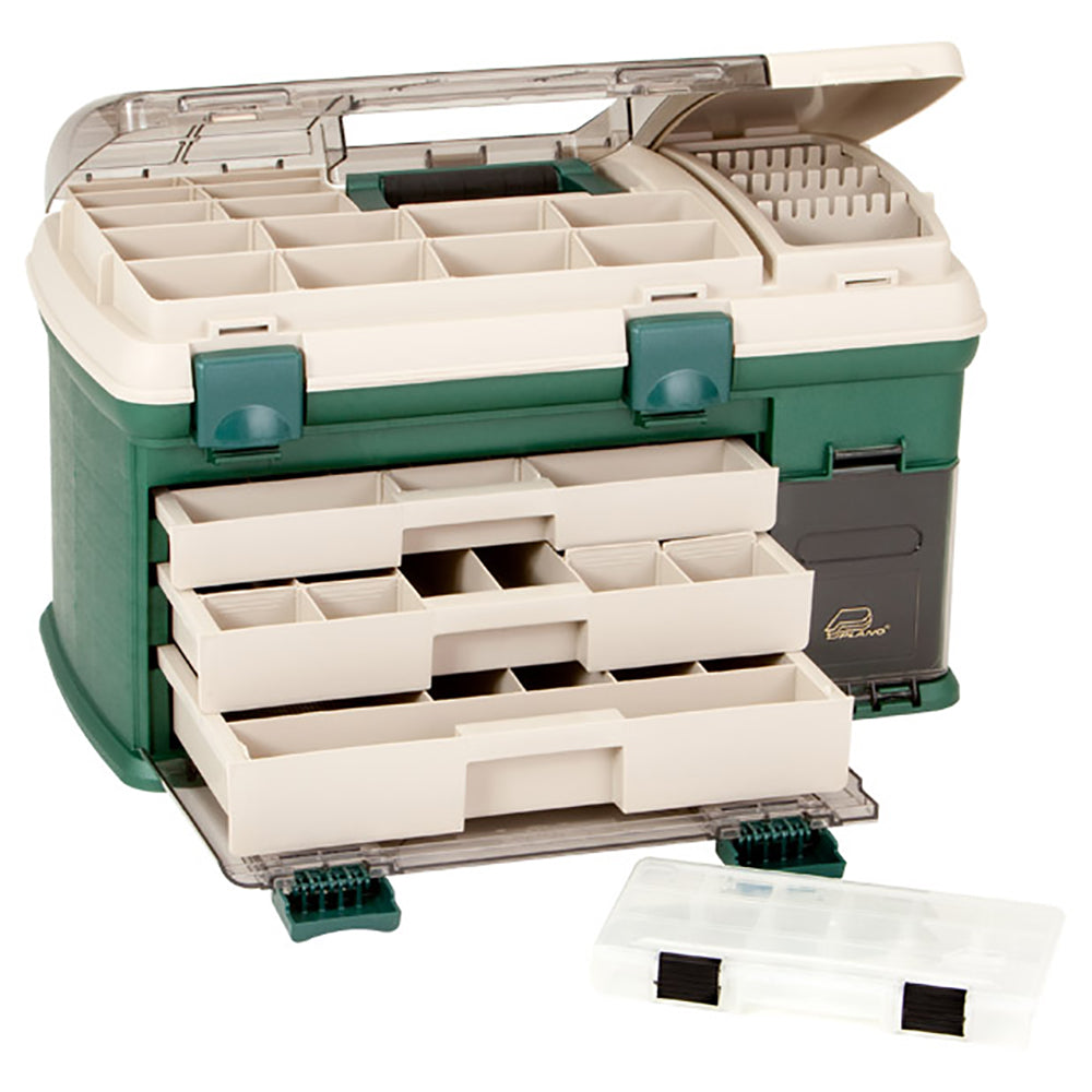 Plano 3-Drawer Tackle Box XL - Green/Beige - Boat Gear USA