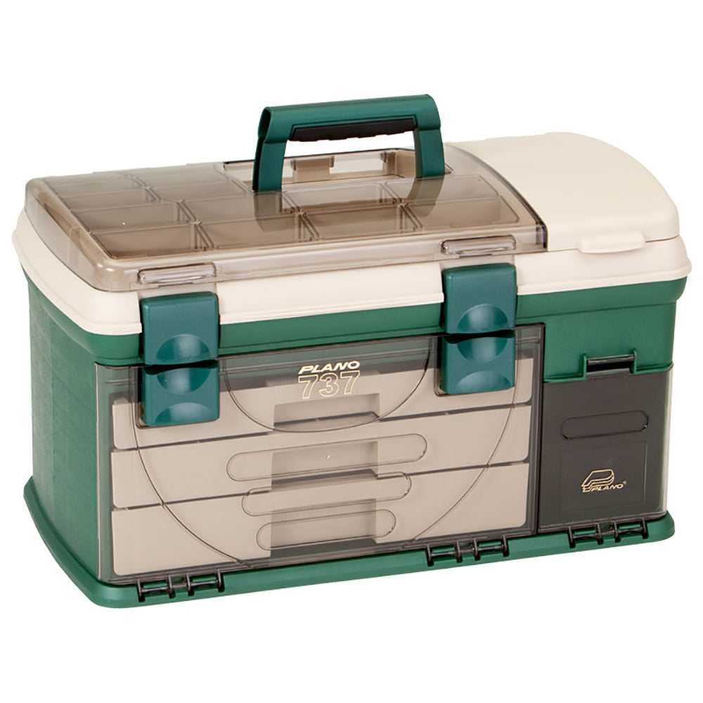Plano 3-Drawer Tackle Box XL - Green/Beige - Boat Gear USA