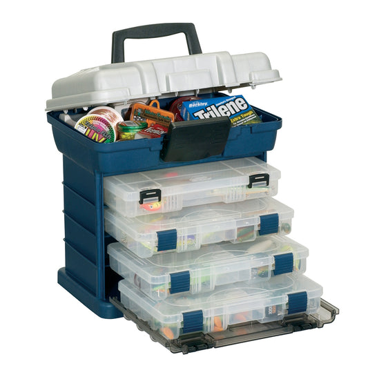 Plano 4-BY™ 3600 StowAway® Rack System - Blue/Silver - Boat Gear USA