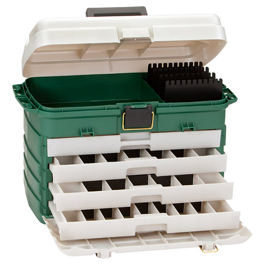 Plano 4-Drawer Tackle Box - Green Metallic/Silver - Boat Gear USA
