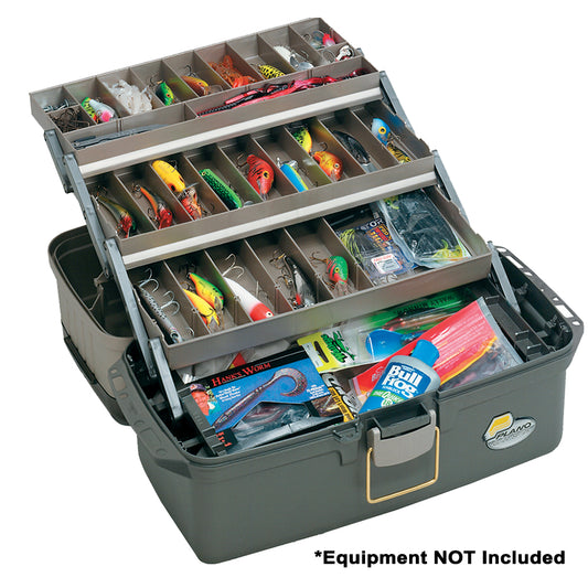 Plano Guide Series™ Tray Tackle Box - Graphite/Sandstone - Boat Gear USA