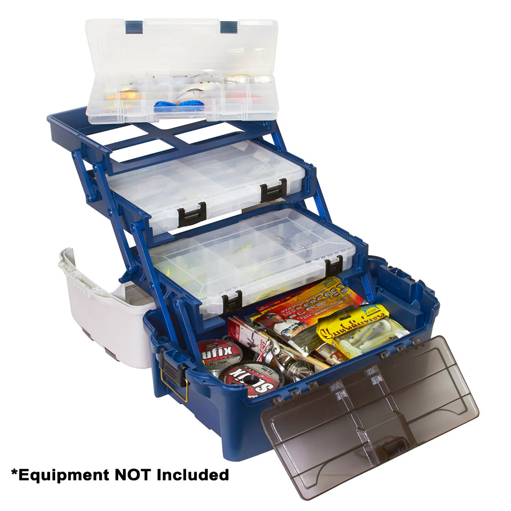 Plano Hybrid Hip 3-Stowaway® Tackle Box 3700 - Blue - Boat Gear USA