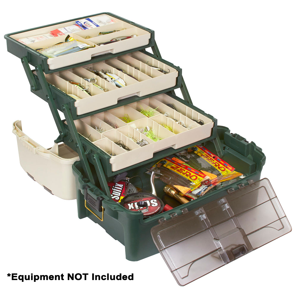 Plano Hybrid Hip 3-Tray Tackle Box - Forest Green - Boat Gear USA