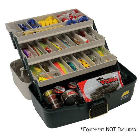 Plano Three-Tray Fixed Compartment Tackle Box - Boat Gear USA