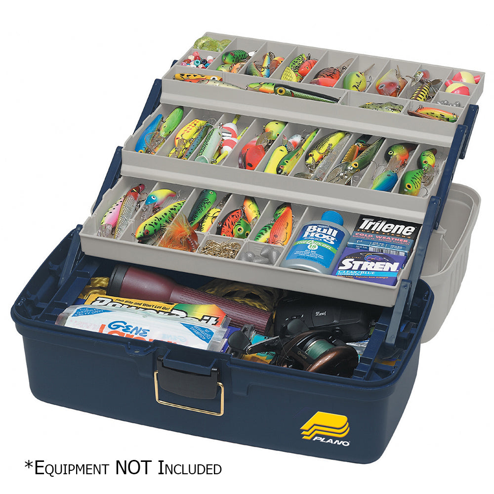 Plano Three-Tray Fixed Compartment Tackle Box - XL - Boat Gear USA