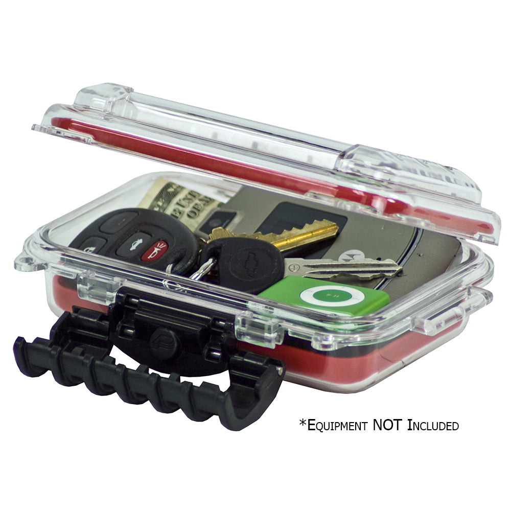 Plano Waterproof Polycarbonate Storage Box - 3449 Size - Red/Clear - Boat Gear USA
