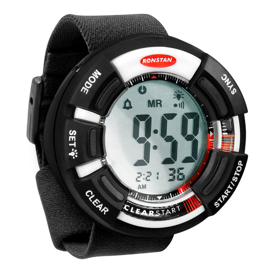 Ronstan Clear Start Race Timer - 65mm (2-9/16") - Black/White - Boat Gear USA