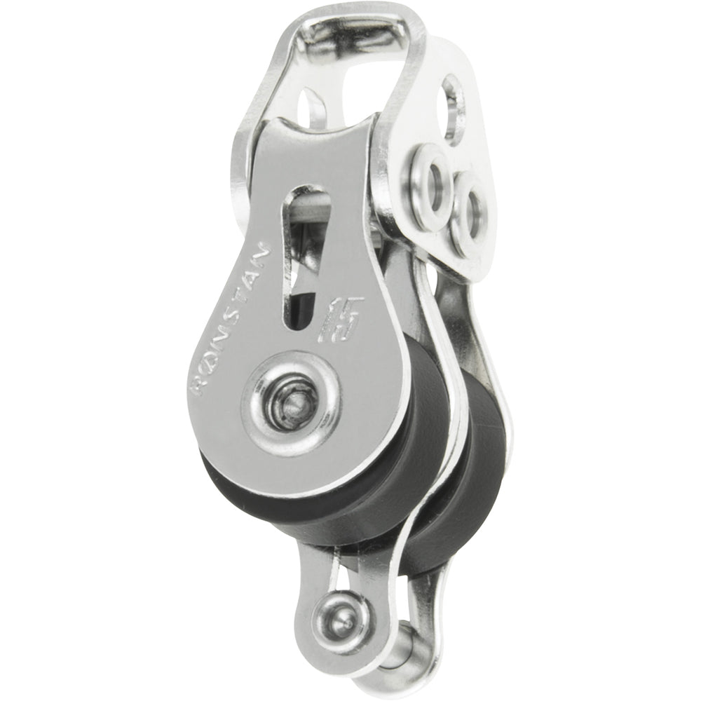 Ronstan Series 15 Ball Bearing Utility Block - Double, Becket - Boat Gear USA