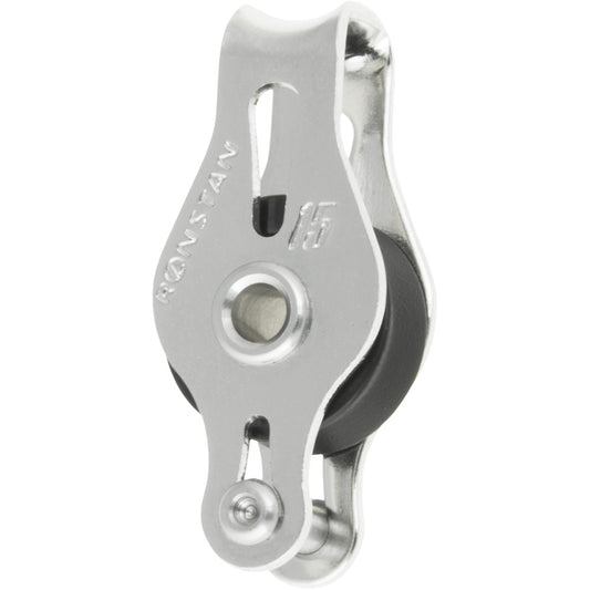 Ronstan Series 15 Ball Bearing Utility Block - Single Block, Becket, Loop Head - Boat Gear USA