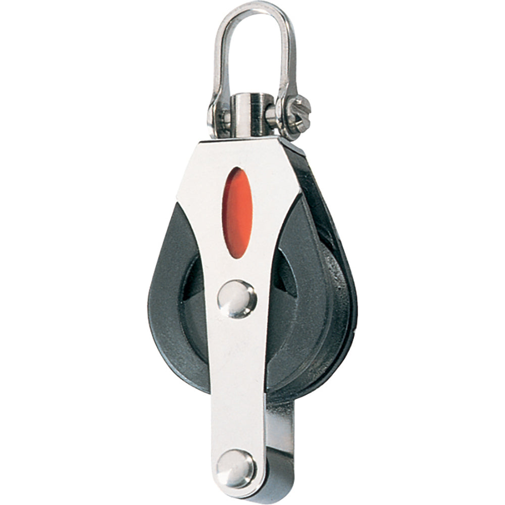 Ronstan Series 30 Utility Ball Bearing Block - Single, Becket, Swivel Shackle Head - Boat Gear USA