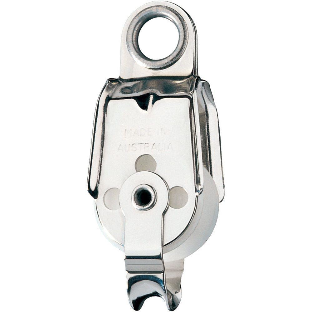 Ronstan Series 30 Utility Block - Single, Becket, Ferrule Eye Head - Boat Gear USA