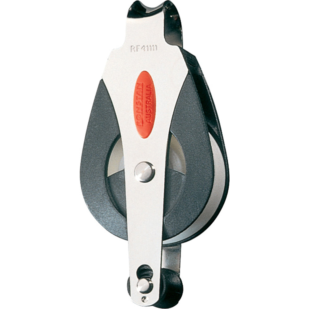 Ronstan Series 40 All Purpose Block - Single - Becket - Loop Top - Boat Gear USA