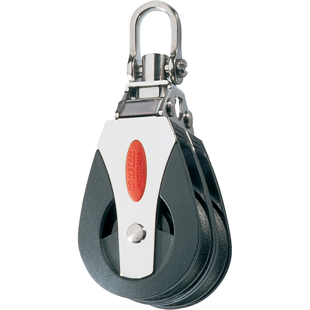 Ronstan Series 40 Ball Bearing Block - Double - Swivel Head - Boat Gear USA