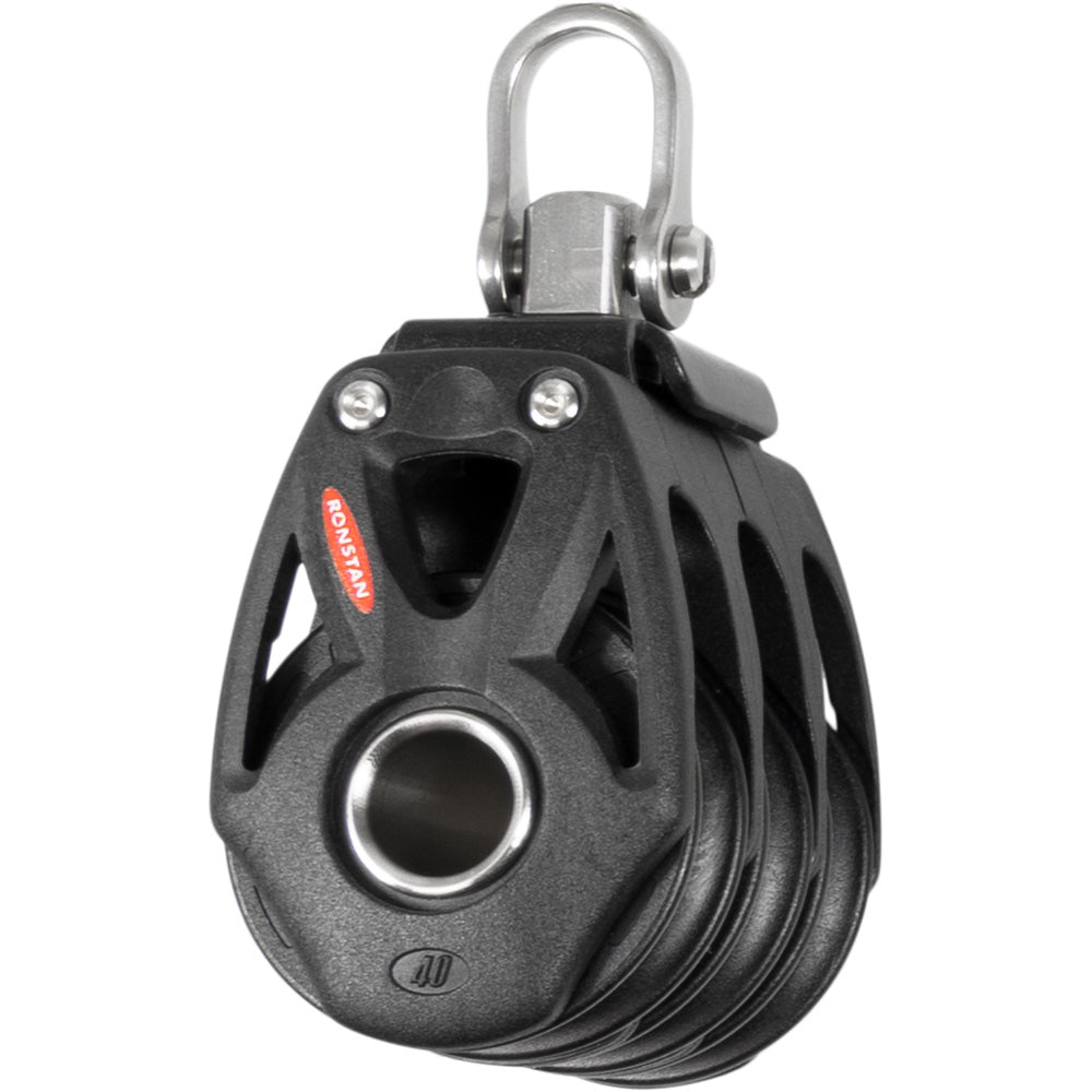 Ronstan Series 40 Orbit BB Triple Block w/Swivel Shackle - Boat Gear USA