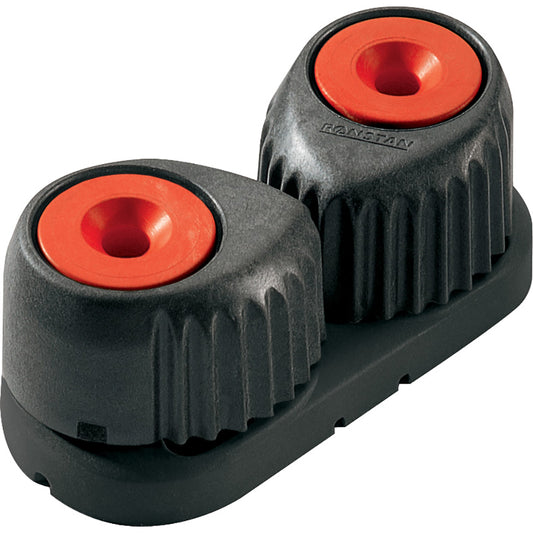 Ronstan Small Alloy Cam Cleat - Red, Black Base - Boat Gear USA