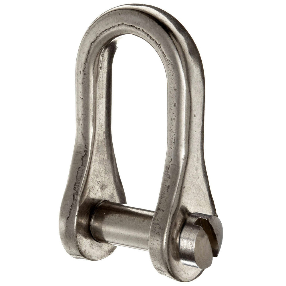 Ronstan Standard Dee Slotted Pin Shackle - 1/4" Pin - 7/8"L x 9/16"W - Boat Gear USA