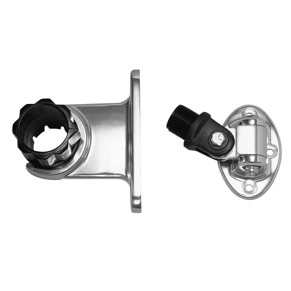 Rupp Standard Antenna Mount Support w/4-Way Base & 1.5" Collar - Boat Gear USA