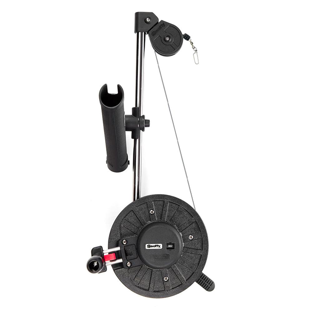 Scotty 1091 Telescoping 60" Longarm Combo Manual Downrigger w/ Swivel Base - Boat Gear USA