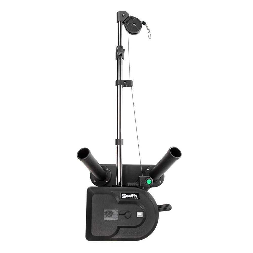 Scotty 1116 Propack 60" Telescoping Electric Downrigger w/ Dual Rod Holders and Swivel Base - Boat Gear USA