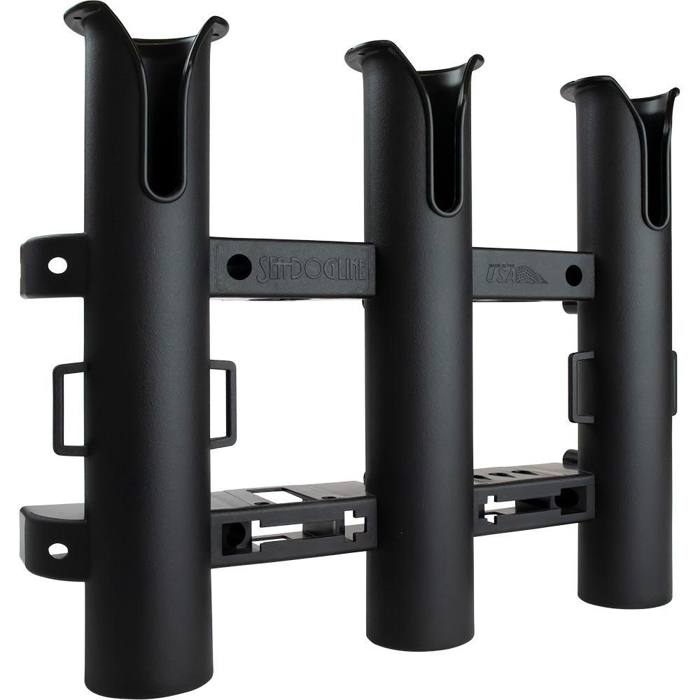 Sea-Dog Triple Threat Three Pole Rod Holder - Black - Boat Gear USA