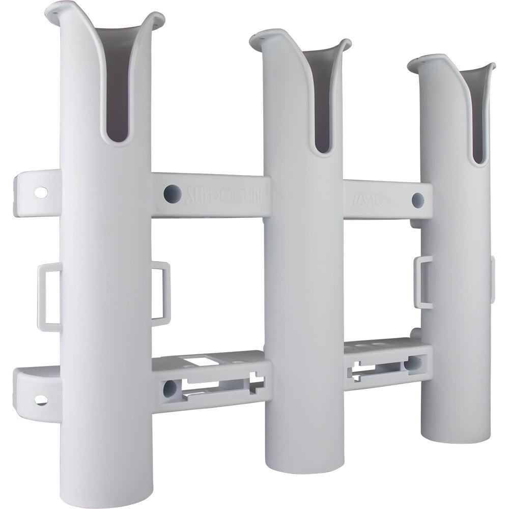 Sea-Dog Triple Threat Three Pole Rod Holder - White - Boat Gear USA