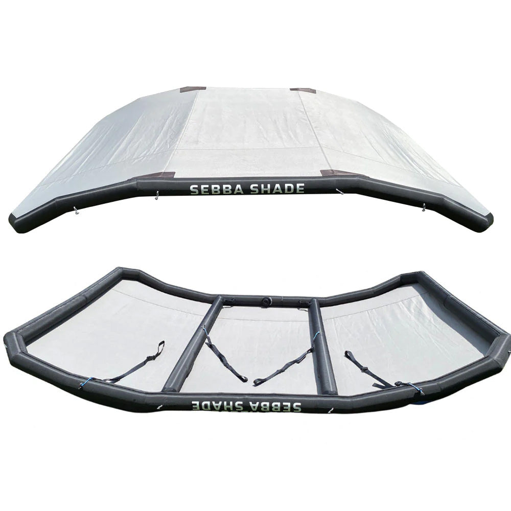 Sebba Shade 6 x 9 ft. Grey Sun Shade f/Boats Up To 28' - Boat Gear USA