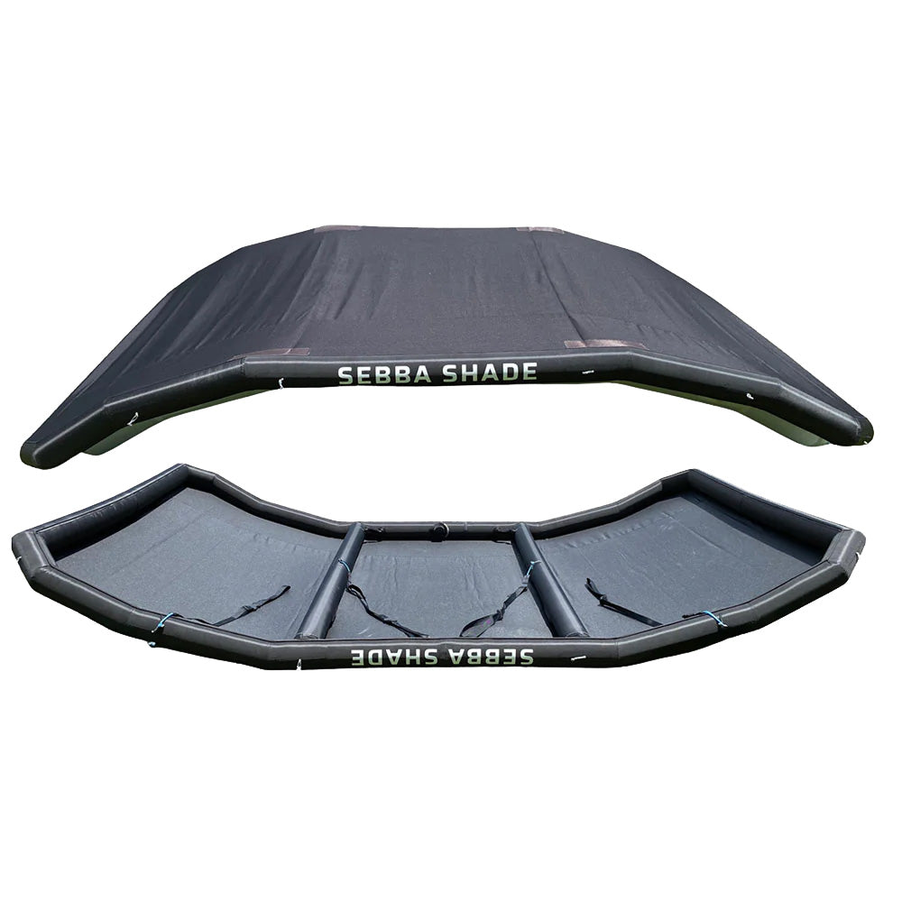 Sebba Shade 8 x 12 ft. Black Sun Shade f/Boats 26'+ - Boat Gear USA