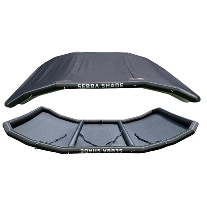 Sebba Shade 8 x 12 ft. Black Sun Shade f/Boats 26'+ - Boat Gear USA