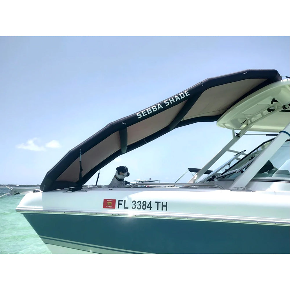 Sebba Shade 8 x 12 ft. Grey Sun Shade f/Boats 26'+ - Boat Gear USA