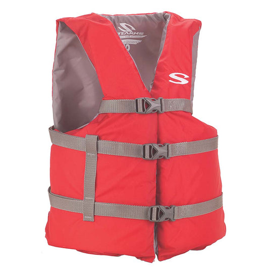 Stearns Classic Series Adult Universal Life Jacket - Red - Boat Gear USA