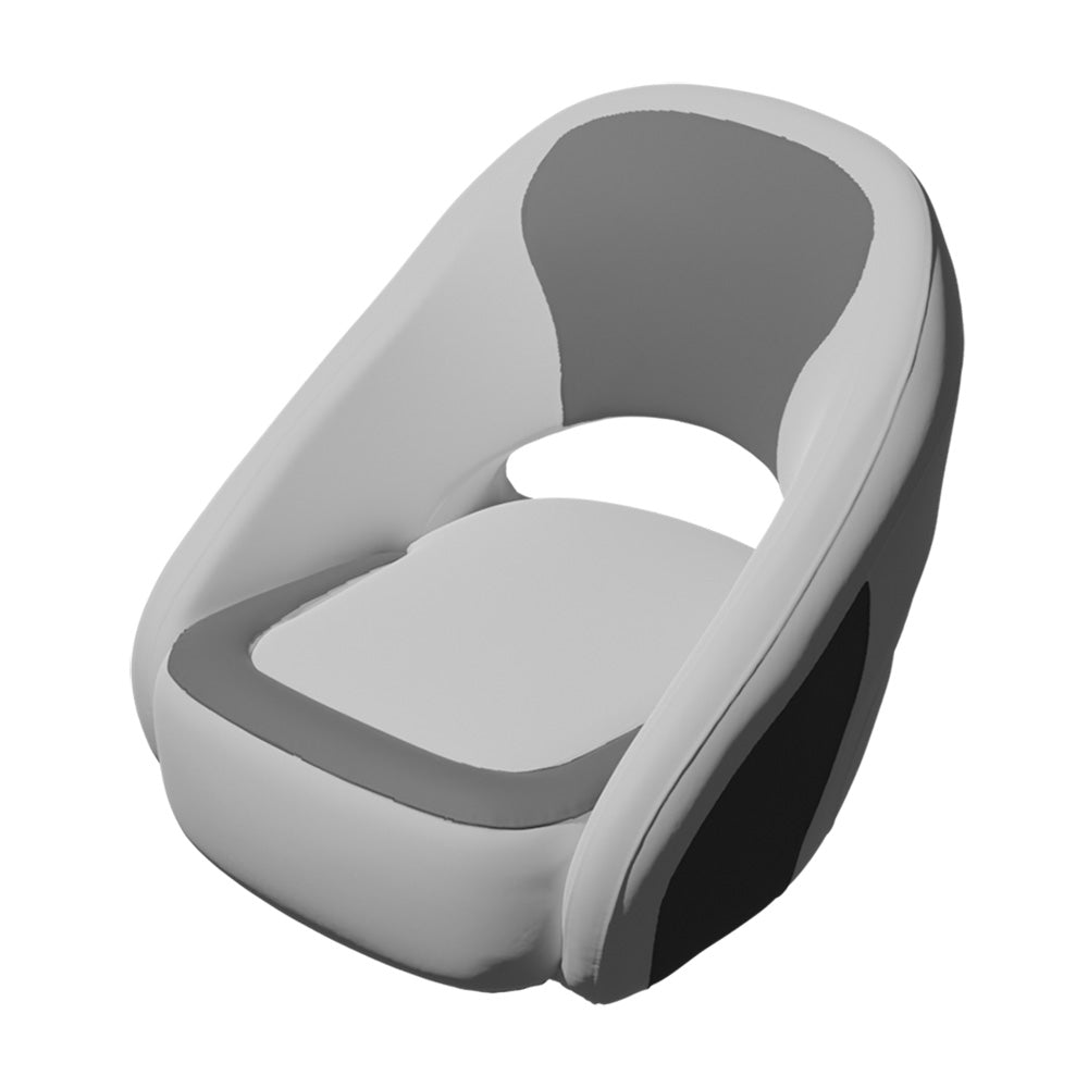 TACO Caladesi Smooth Bucket Seat - White/Grey - Boat Gear USA