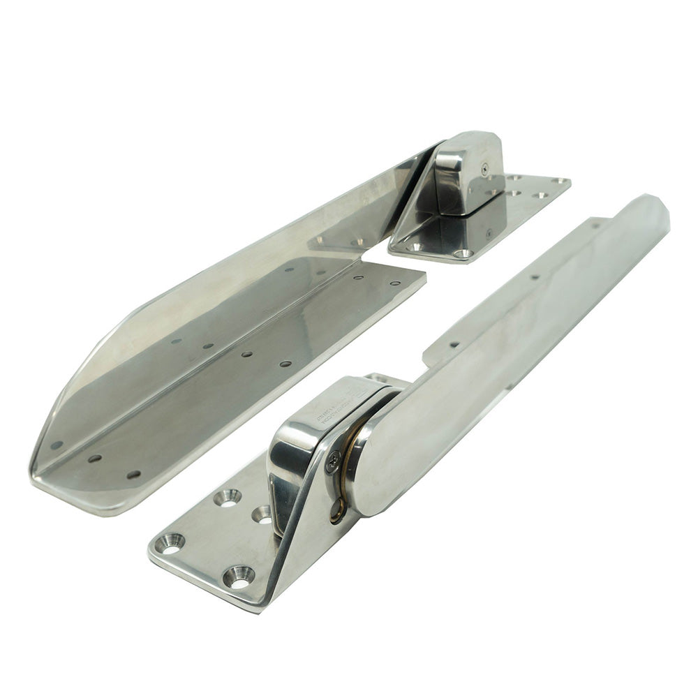 TACO Command Ratchet Hinges - 18-1/2" - 316 Stainless Steel - Pair - Boat Gear USA