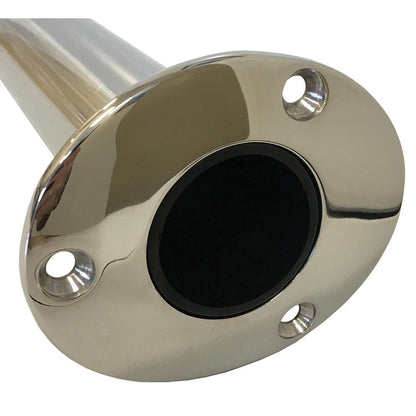 Tigress Economy Stainless Steel Gunnel Mount Rod Holder- 0° - Boat Gear USA
