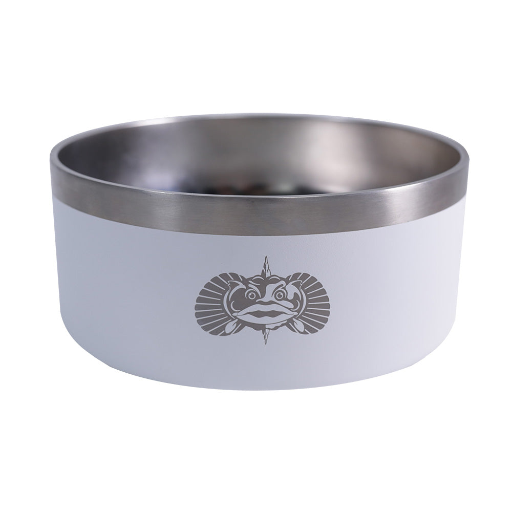 Toadfish Non-Tipping Dog Bowl - White - Boat Gear USA
