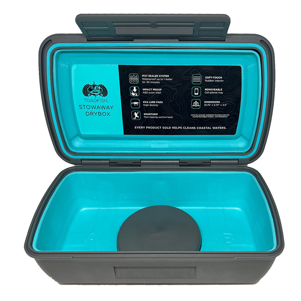Toadfish Stowaway Dry Box w/Smart Grip & Cell Phone Tray Insert - Boat Gear USA