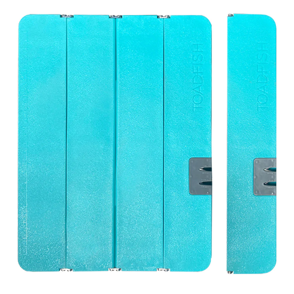 Toadfish Stowaway Folding Cutting Board w/Built-In Knife Sharpener - Teal - Boat Gear USA
