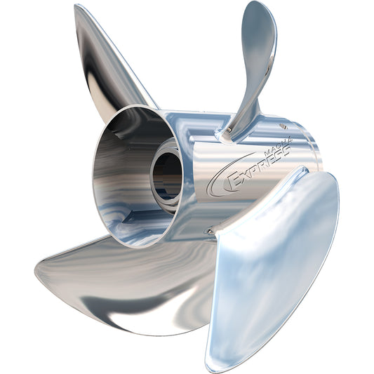 Turning Point Express® Mach4™ - Left Hand - Stainless Steel Propeller - EX-1423-4L - 4-Blade - 14.3" x 23 Pitch - Boat Gear USA