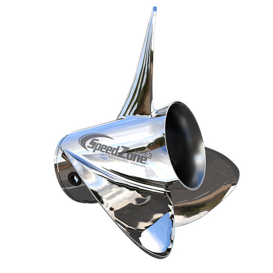 Turning Point SpeedZone Max3 - Right Hand - Stainless Steel Propeller - 3-Blade - 14.8" x 23 Pitch - Boat Gear USA