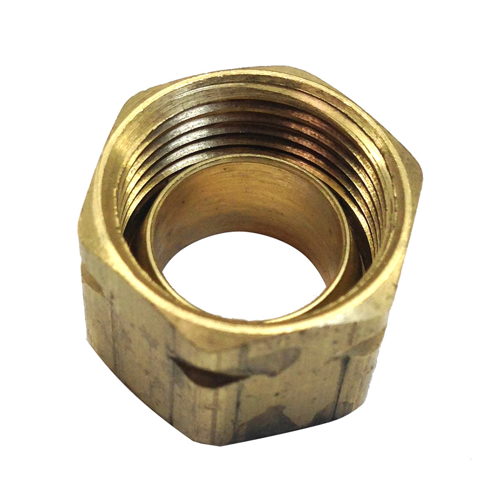 Uflex Brass Compression Nut w/Sleeve #61CA-6 - Boat Gear USA