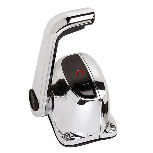 Uflex Single Lever Top Mount Control w/Neutral Lock - No Trim Switch - Chrome - Boat Gear USA