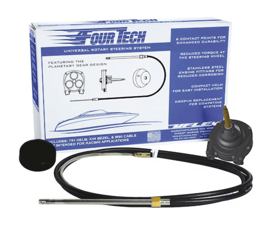 UFLEX USA - 17' BLACK MACH ROTARY SYSTEM - FOURTECHBLK17 - Boat Gear USA