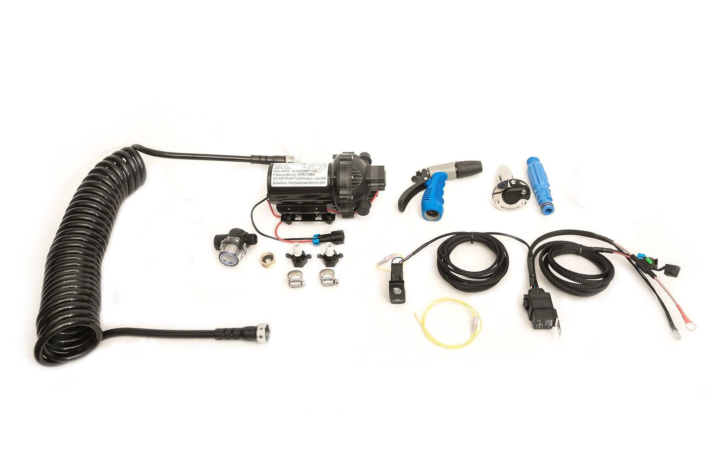 Universal Boat Washdown Kit with SINGLE/DUAL QUICK RELEASE FLUSH MOUNT HOSE CONNECTOR(s) - Boat Gear USA