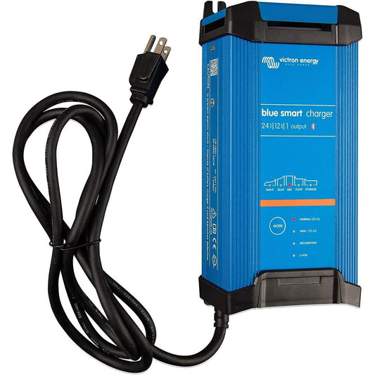 Victron Blue Smart IP22 24VDC 12A 1 Bank 120V Charger - Dry Mount - Boat Gear USA