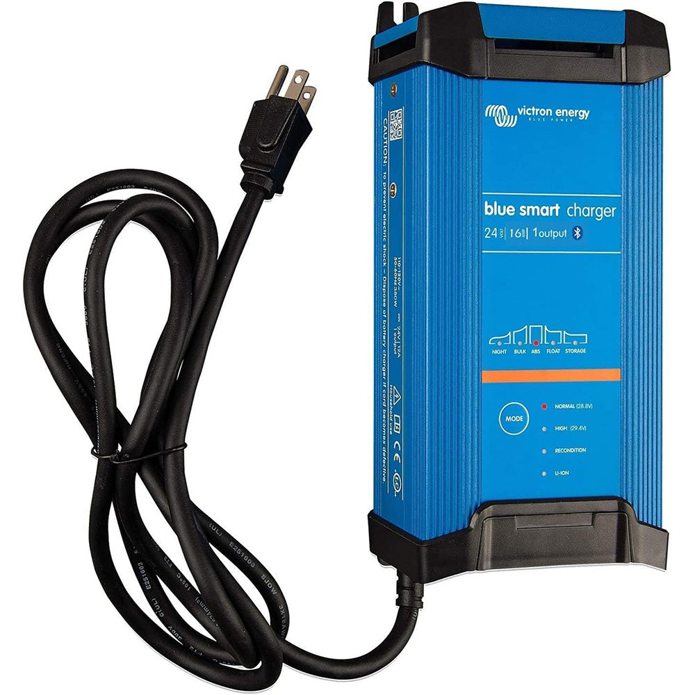 Victron Blue Smart IP22 24VDC 16A 1 Bank 120V Charger - Dry Mount - Boat Gear USA