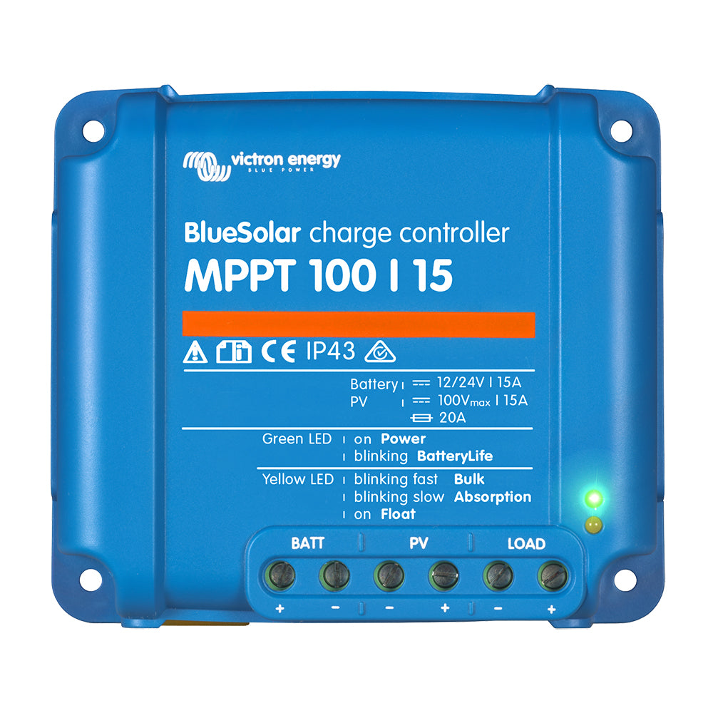 Victron BlueSolar MPPT Charge Controller - 100V - 15AMP - UL Approved - Boat Gear USA