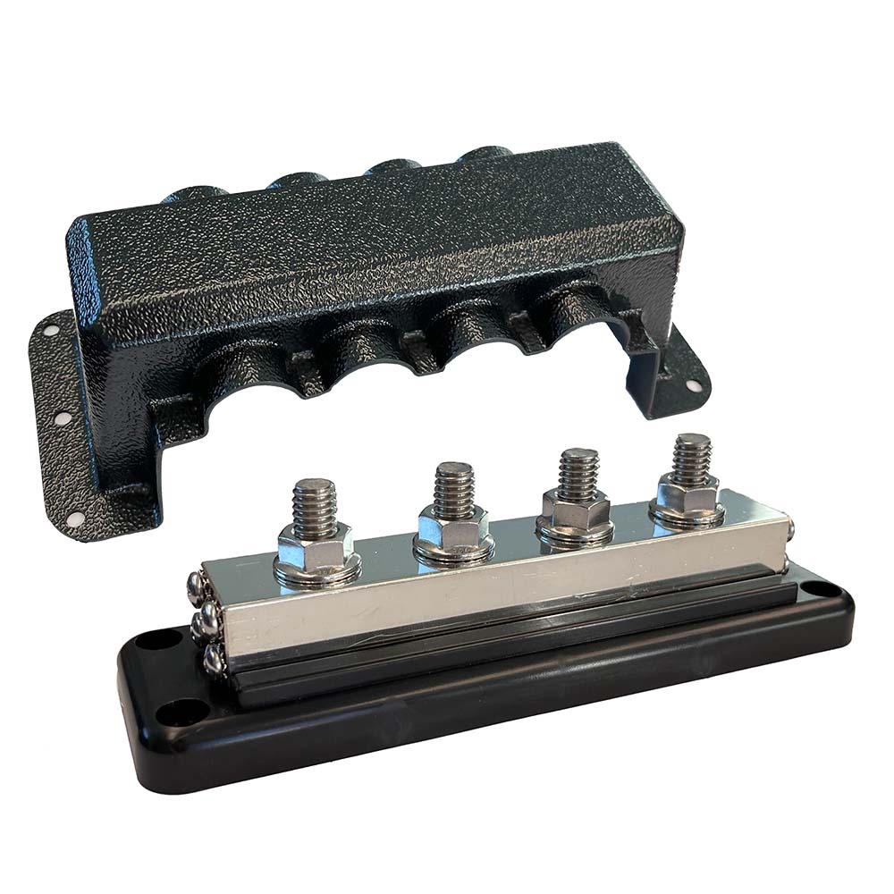 Victron Busbar 600A 4P & Cover 4X 3/8" Plus 4X M8 Terminals - Boat Gear USA