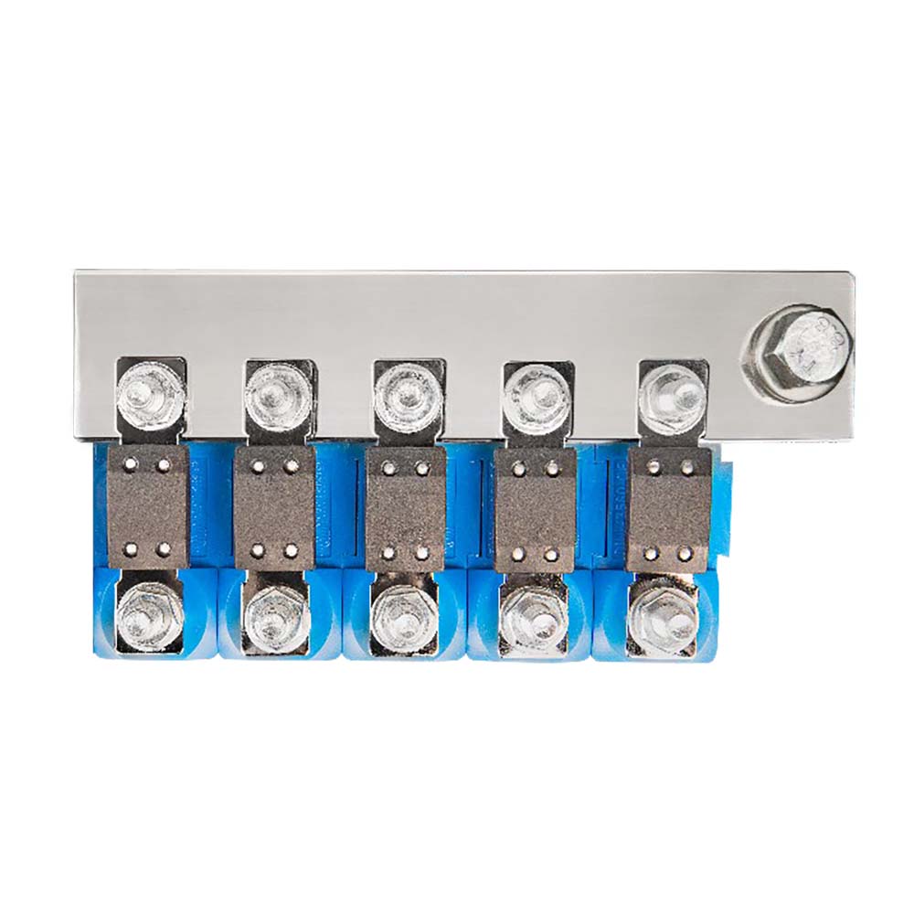 Victron Busbar to Connect 5 Mega Fuse Holders - Busbar Only Fuse Holders Sold Separately - Boat Gear USA